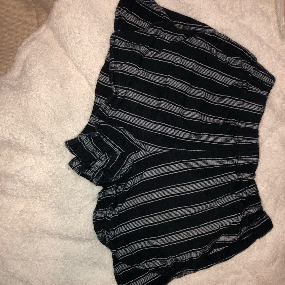 Black striped brandy Melville shorts